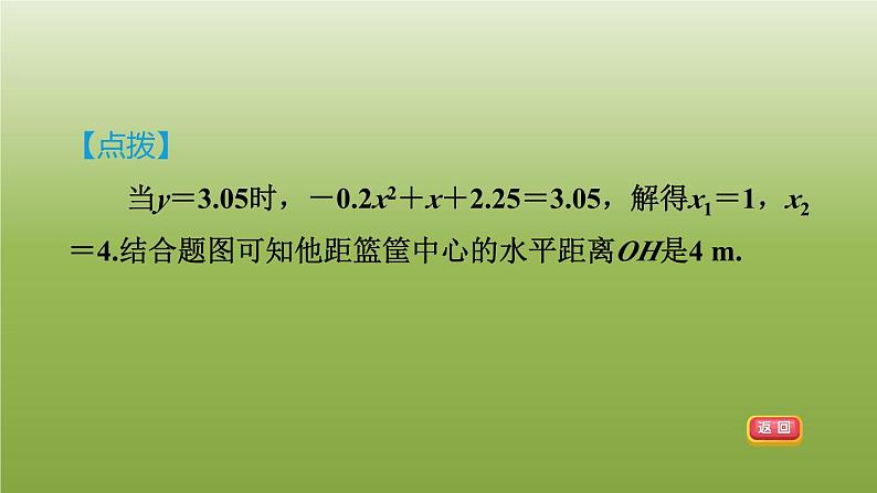 2024九年级数学下册第5章二次函数5.5用二次函数解决问题2利用二次函数解决抛物线形问题习题课件新版苏科版03