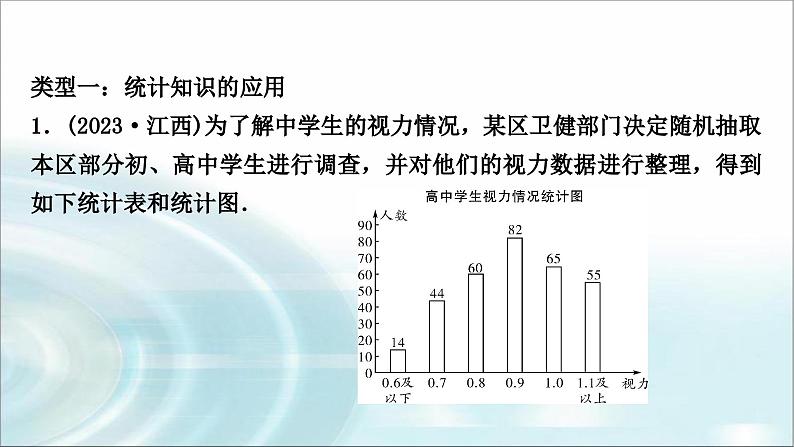 中考数学复习专项训练九统计与概率课件第2页