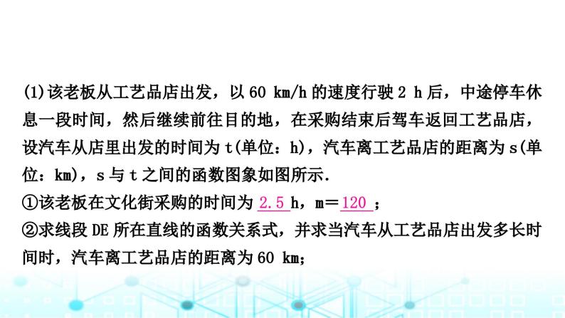 中考数学复习重难题型突破六函数的实际应用类型一：一次函数的实际应用课件03