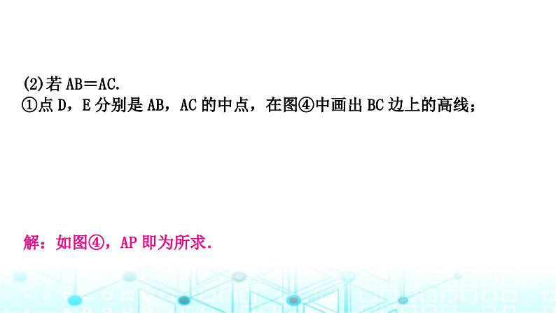 中考数学复习第七章图形变化重难突破微专题(十二)无刻度直尺作图教学课件第6页