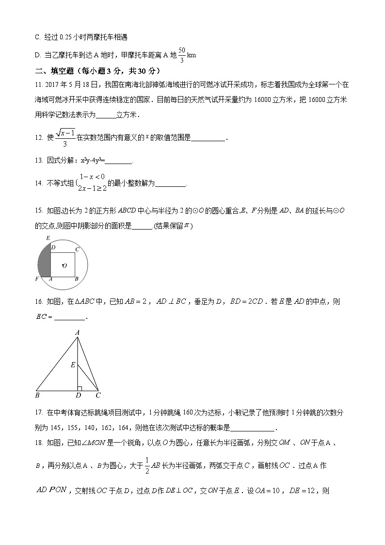 2024年黑龙江省哈尔滨市哈尔滨市虹桥初级中学校中考一模数学试题（原卷版）第3页