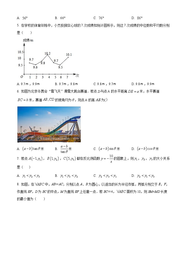 2024年山东省济南市九年级学业水平考试数学模拟预测试题（原卷版+解析版）02