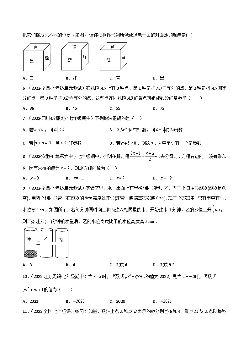 2024年七上数学期末冲刺卷02（人教版）-七年级数学上册02