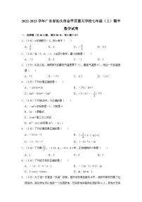 广东省汕头市金平区蓝天学校2022-2023学年七年级上学期期中数学试卷