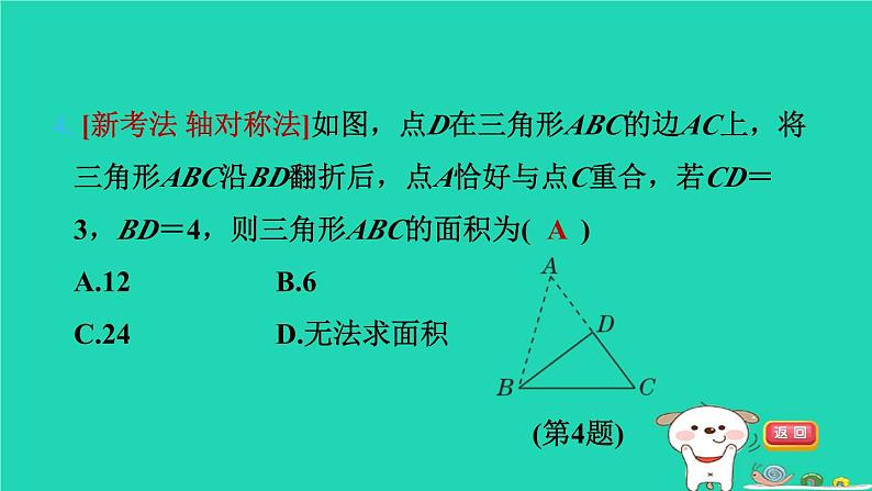 2024七年级数学下册提练第13招三种图形变换的应用习题课件新版湘教版07