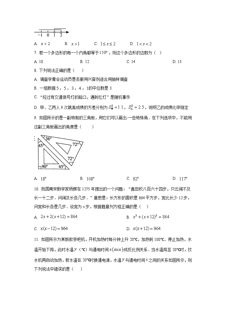 2024年广西统一中考数学模拟测试卷（原卷+解析版）第2页