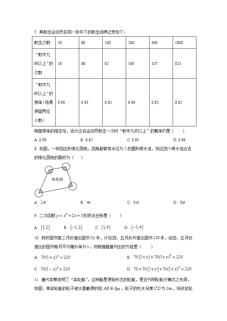 2024年广西初中学业水平考试数学模拟卷（原卷+解析版）02
