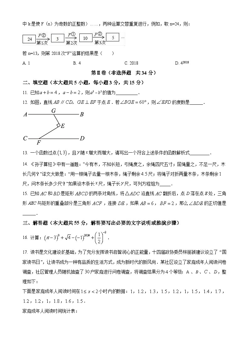 2024年山东省济宁市高新区九年级一模考试数学模拟试题（原卷版）第3页