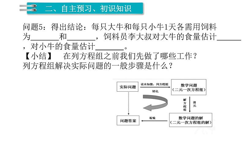 8.3 实际问题与二元一次方程组——和差倍分问题 初中数学人教版七年级下册课件04