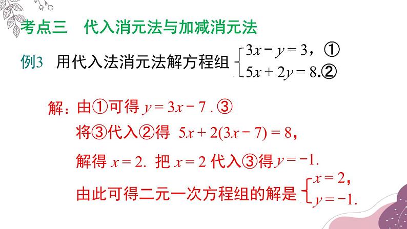 第8章 二元一次方程组-单元小结 初中数学人教版七年级下册课件第8页