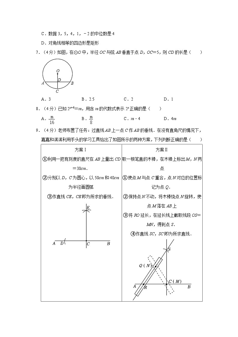 福建省福州市鼓楼区闽江学院附属中学2023-2024学年九年级下学期月考数学试卷02