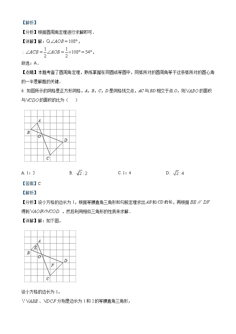 2024年江苏省淮安市涟水县中考 数学模拟预测题（原卷版+解析版）03