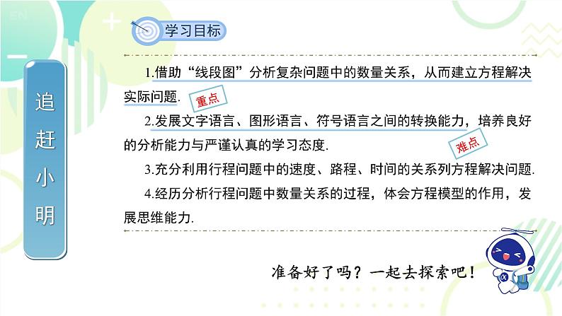 北师大版七年级上册数学 《应用一元一次方程——追赶小明》教学课件02