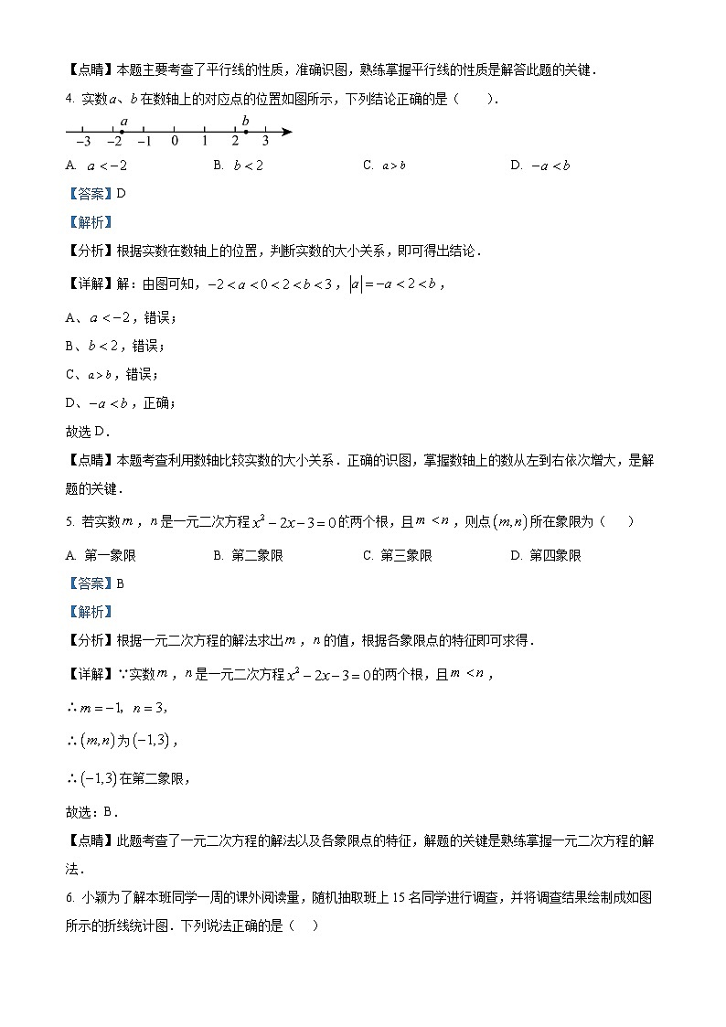 2024年山东省滨州市阳信县中考一模数学模拟试题（解析版）第3页
