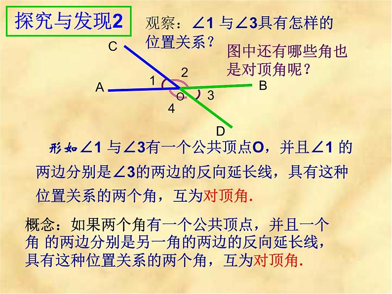 人教版 数学 七年级下册  5.1相交线 课件07