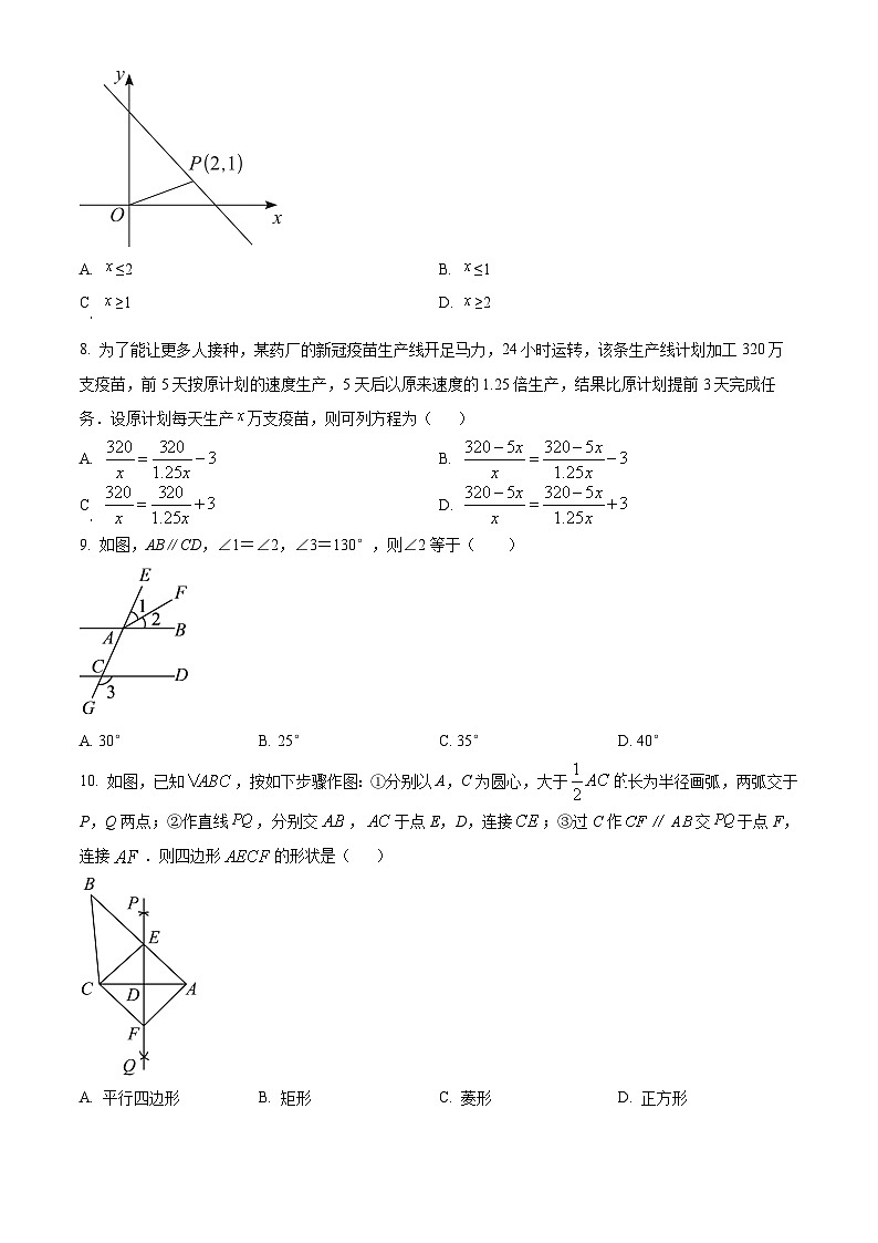 2024年辽宁省初中学业水平练习卷（二） 数学模拟预测题（原卷版+解析版）02