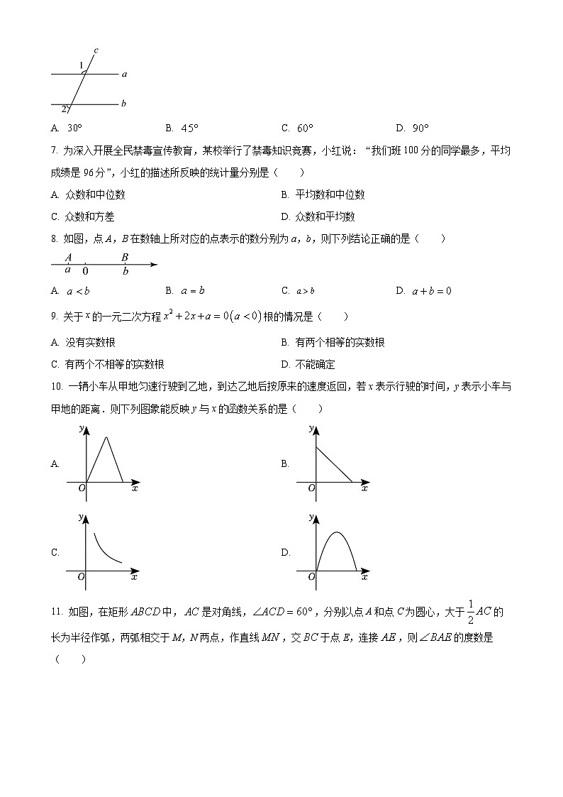 贵州省黔南布依族苗族自治州惠水县惠水县第四中学2023-2024学年九年级下学期4月月考数学试题（原卷版）第2页