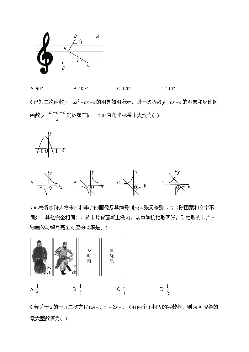 2024届中考数学模拟预热卷 【湖北专用】02