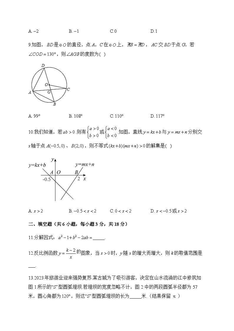 2024届中考数学模拟预热卷 【湖北专用】03