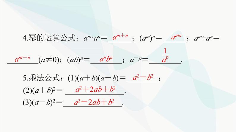 中考数学总复习第一章第二课时整式课件第4页