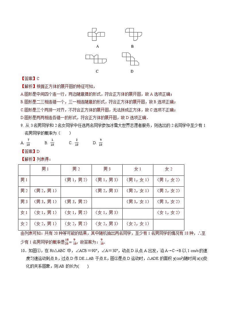 2024年中考数学第一次模拟试卷 黑龙江（含答案解析）03