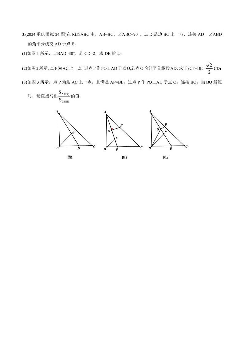 中考冲刺之平面几何综合压轴---学生版第3页