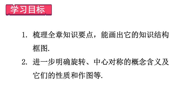 第23章 旋转 章末复习 课件 2024-2025学年人教版九年级数学上册02