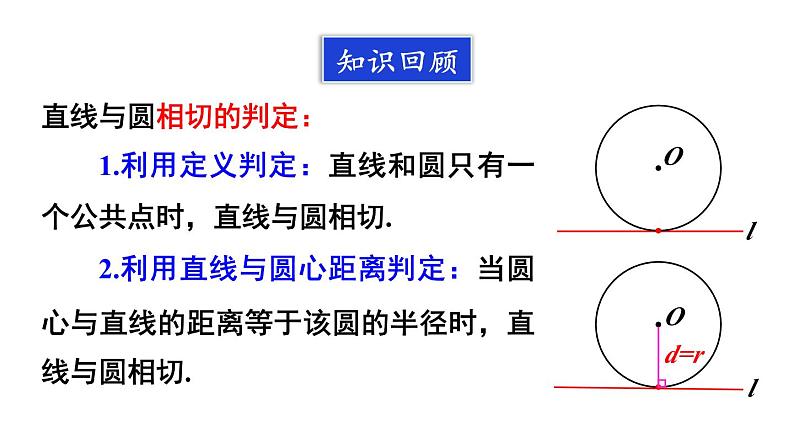 24.2.2 直线和圆的位置关系 第2课时 切线的判定与性质  课件 2024-2025学年人教版九年级数学上册04