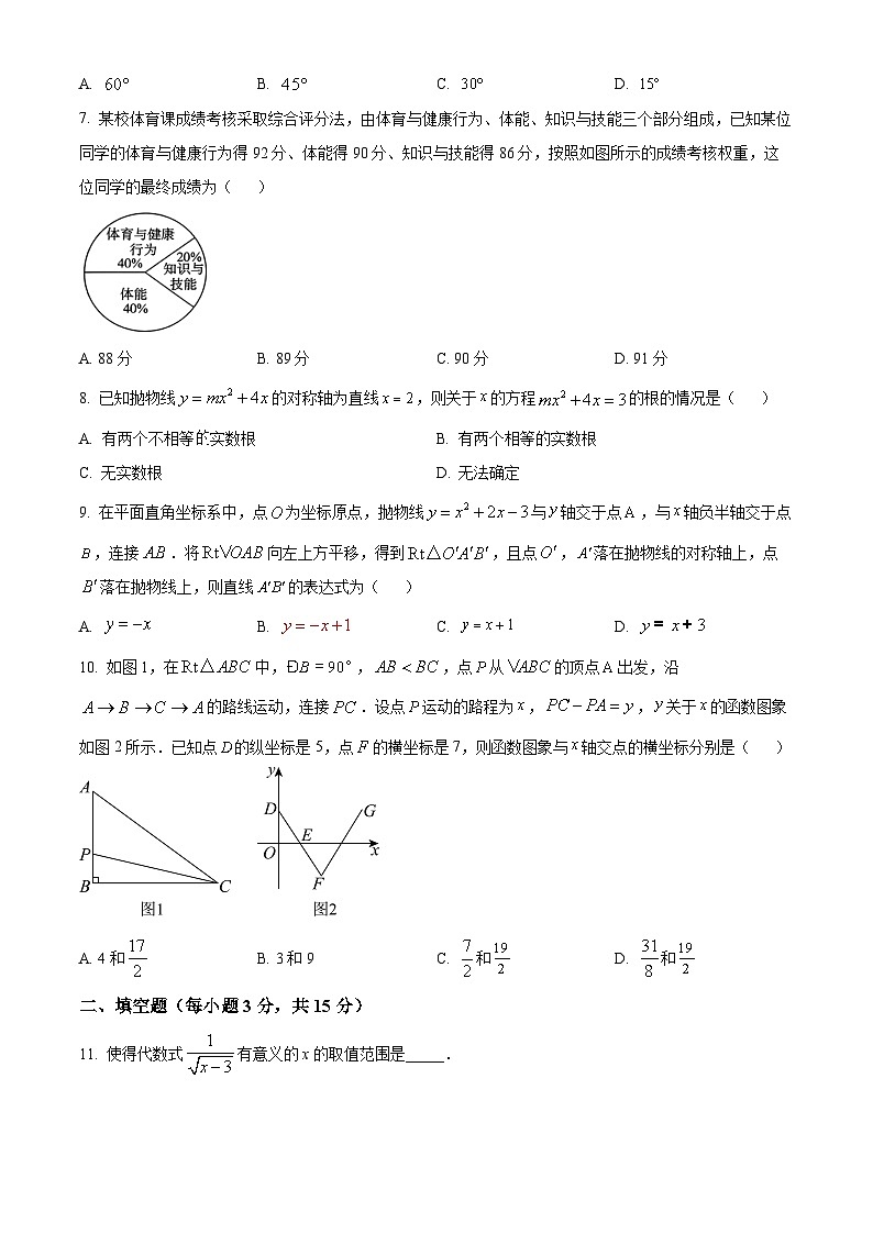 2024年河南省漯河市李集镇九年级中考一模数学模拟试题（原卷版+解析版）02