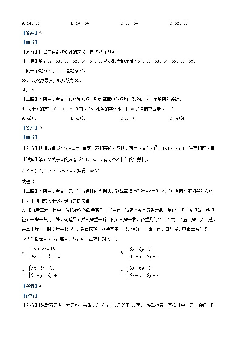 2024年湖南省郴州市桂阳县蒙泉学校中考一模数学试题（解析版）第3页