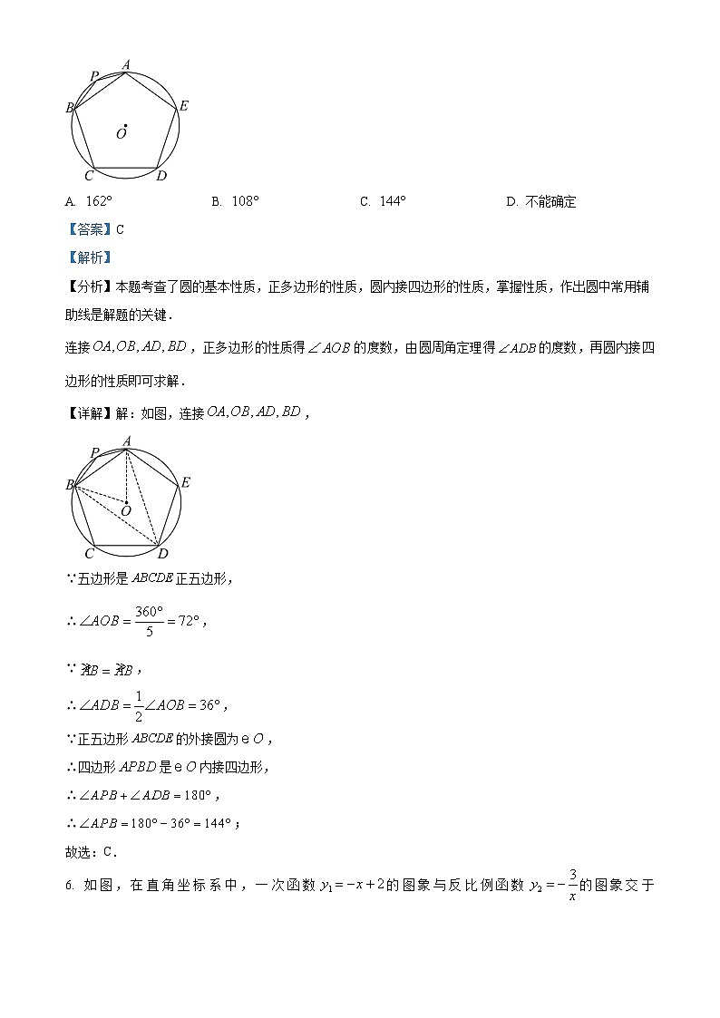2024年山东省潍坊市潍城区数学一模模拟试题（原卷版+解析版）03