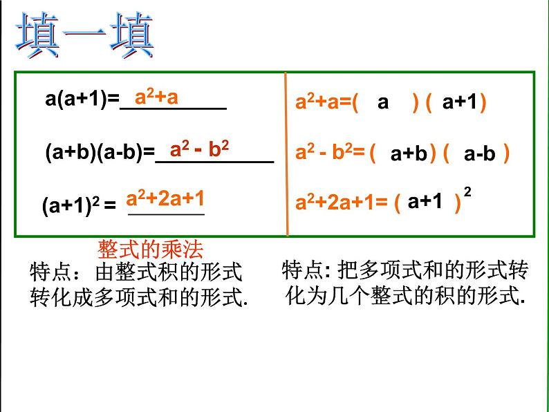 4.1 因式分解 浙教版七年级数学下册课件第3页