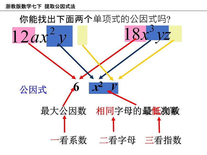 4.2 提取公因式法 浙教版七年级数学下册课件教学课件06