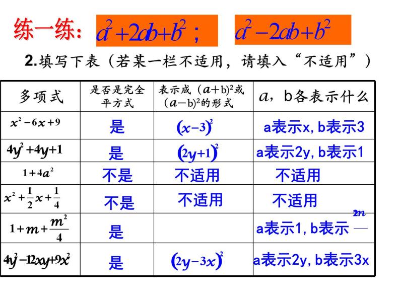 4.3 用乘法公式分解因式 浙教版七年级数学下册课件07