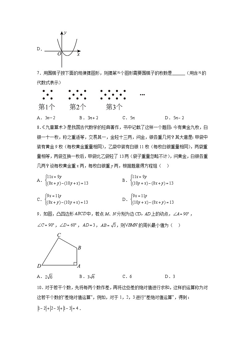 重庆市西南大学附属中学校2023-2024学年八年级下册4月月考数学试题（含解析）02