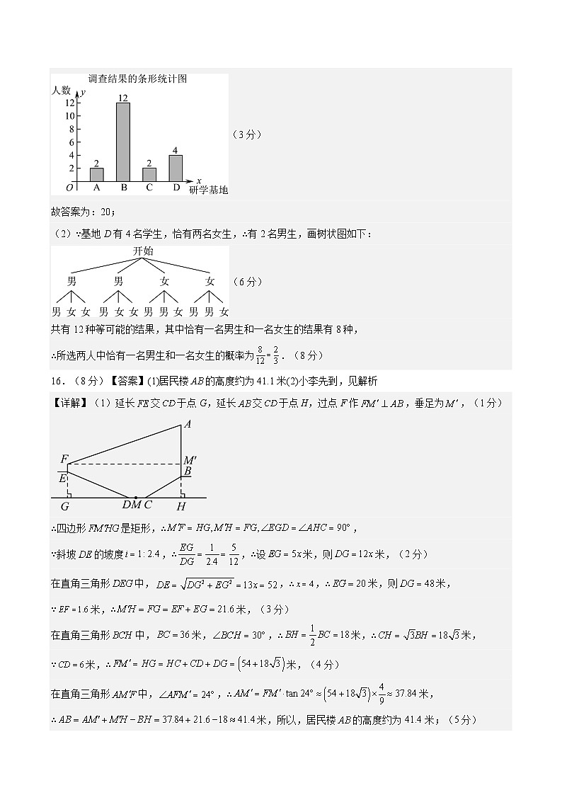 信息必刷卷05（四川成都专用）-2024年中考数学考前信息必刷卷（参考答案）第2页