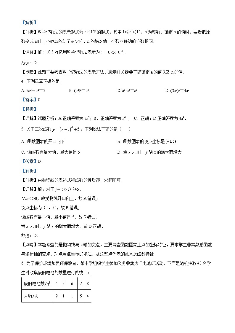2024年广东省东莞市厚街丰泰外国语学校中考一模数学试题（解析版）第2页