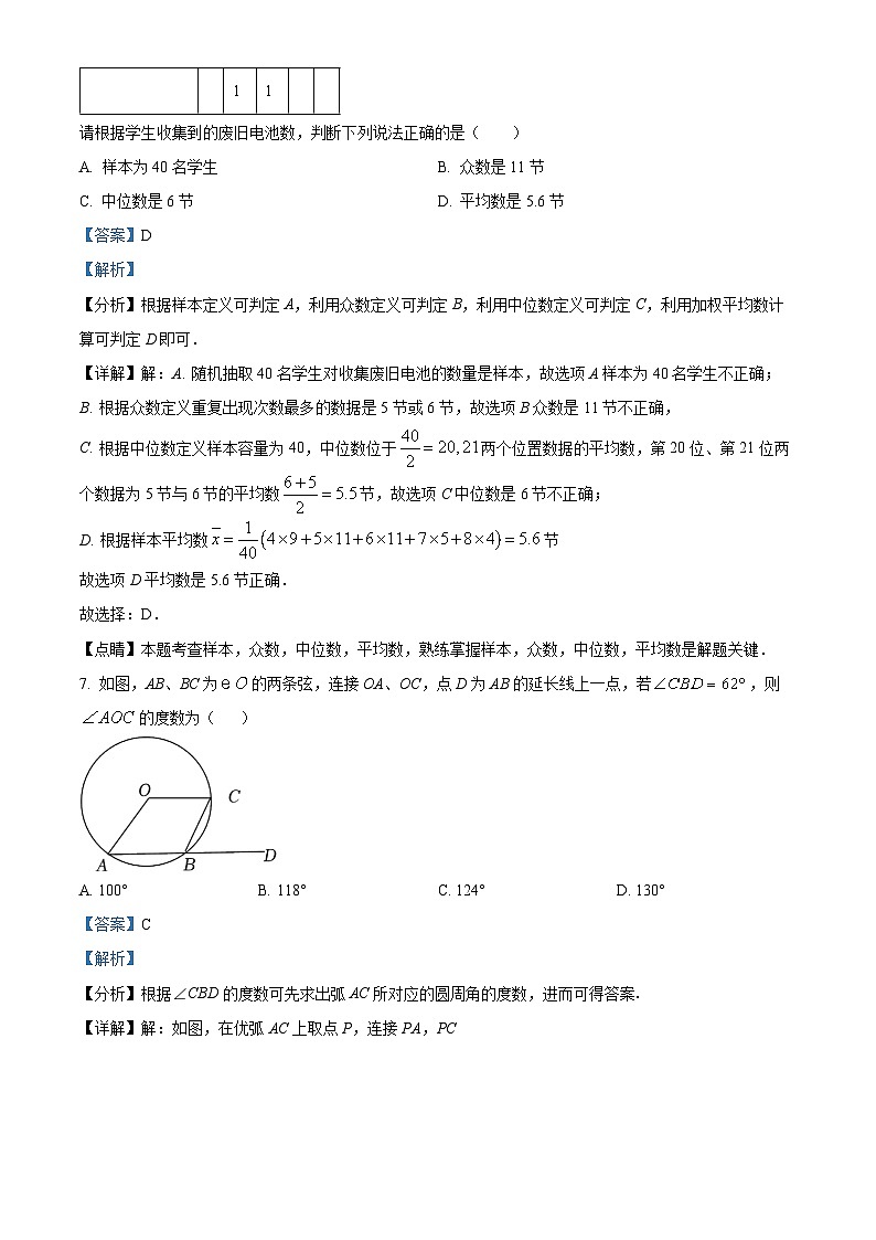 2024年广东省东莞市厚街丰泰外国语学校中考一模数学试题（解析版）第3页