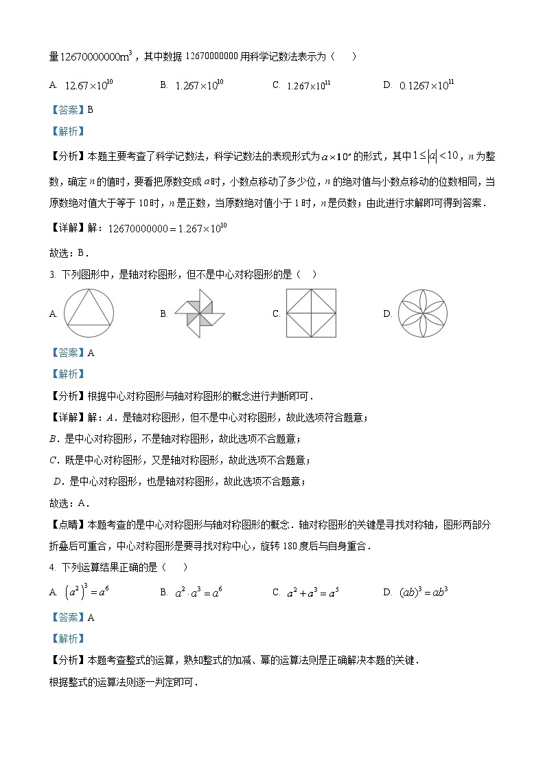 2024年云南省九年级学业水平考试数学模拟预测题（原卷版+解析版）02