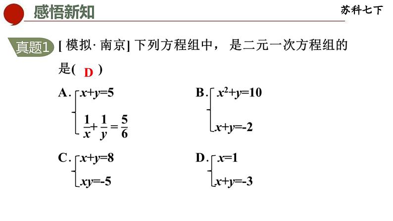 10.2 二元一次方程组-苏科版数学七年级下册同步课件06