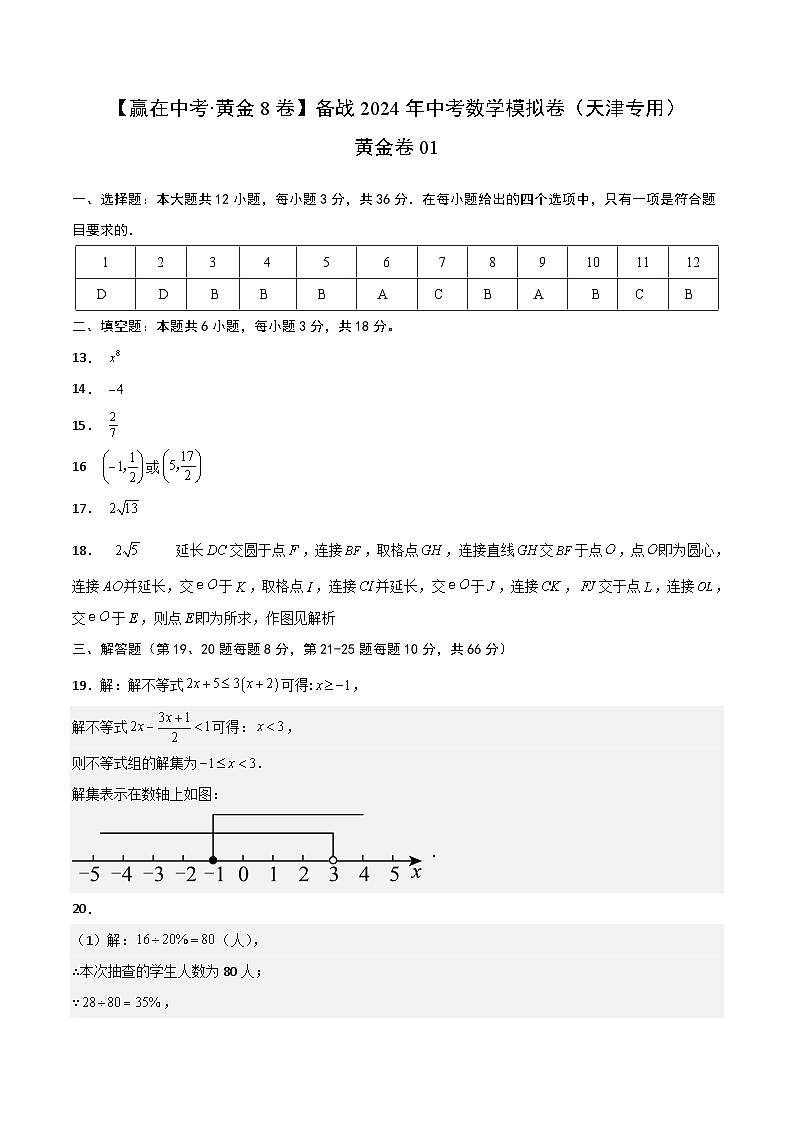 黄金卷02（参考答案）第1页