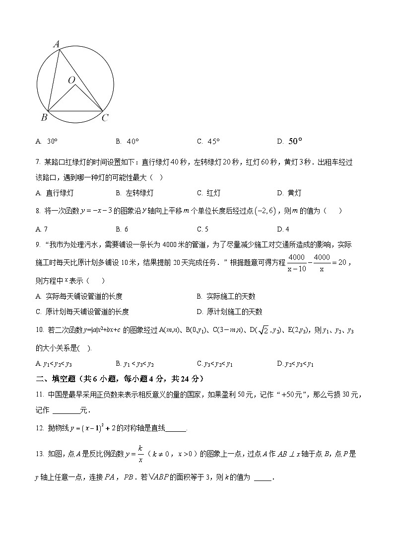 福建省厦门市双十校友培训中心2023-2024学年九年级下学期月考数学试题（解析版+原卷版）02