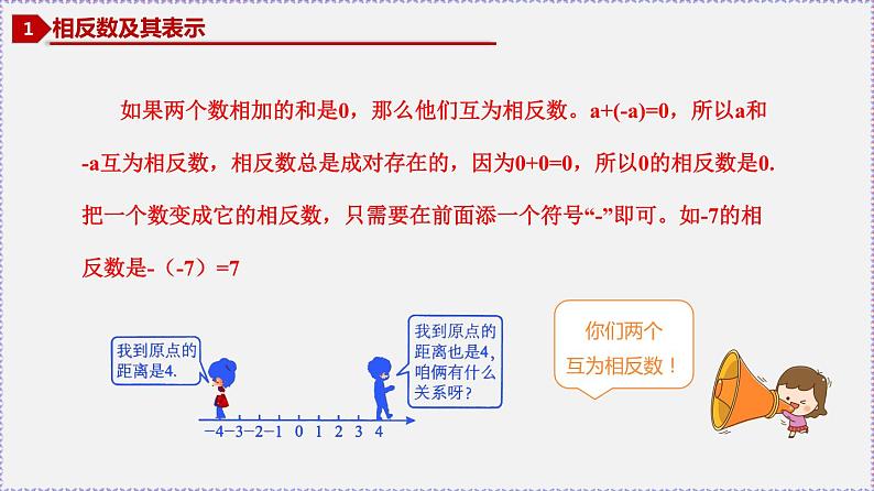 人教版7上数学第1章1.2.3《相反数》 1.2.4《绝对值》课件04