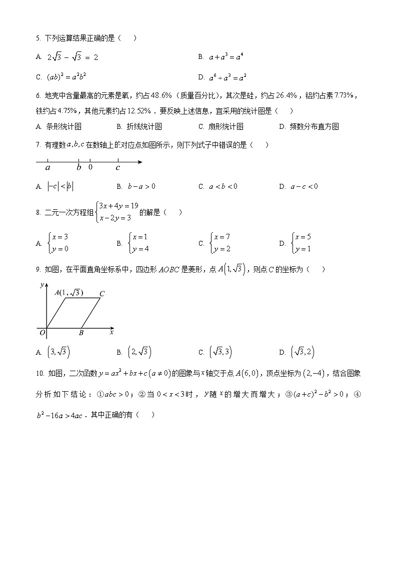 2024年广东省江门市台山市中考模拟数学试题（原卷版+解析版）02