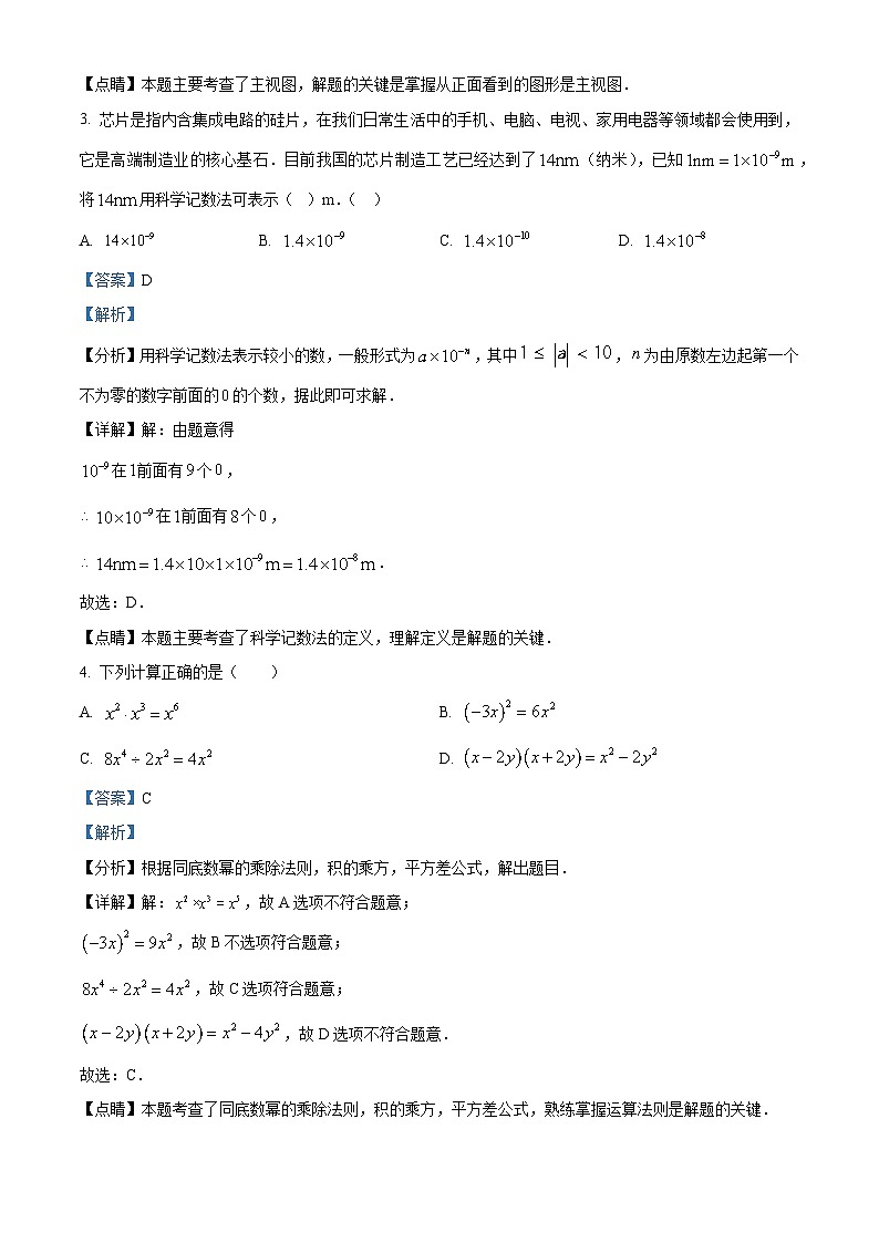 2024年湖南省邵阳市邵东市中考一模数学试题（解析版）第2页