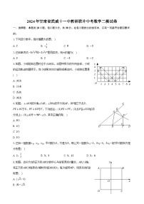 2024年甘肃省武威十一中教研联片中考数学二模试卷（含解析）