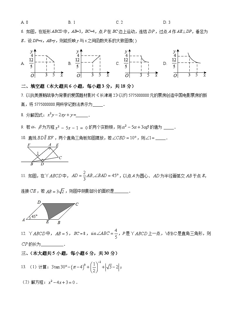 2024年江西省赣州市寻乌县中考一模数学试题（II卷）（原卷版+解析版）02