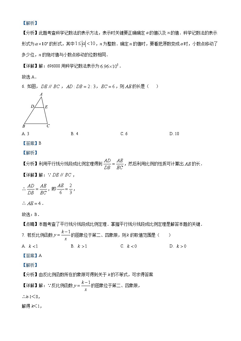 云南省昭通市巧家县马树中学2023-2024学年九年级下学期4月月考数学试题（原卷版+解析版）03