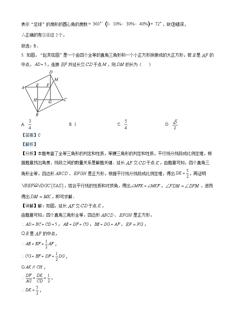 2024年江西省吉安市吉安县城北中学中考二模数学试题（原卷版+解析版）03