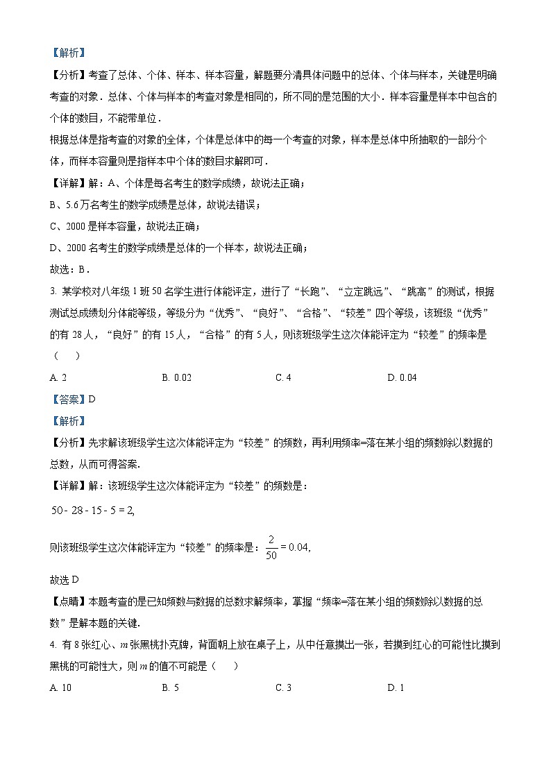 江苏省宿迁市宿城区2023-2024学年八年级下学期期中数学试题（原卷版+解析版）02